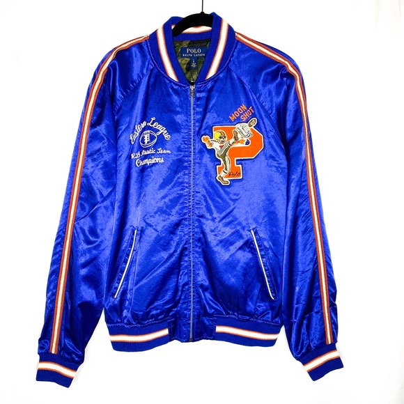 POLO RALPH LAUREN Satin Souvenir Varsity Jacket - Picture 4 of 8